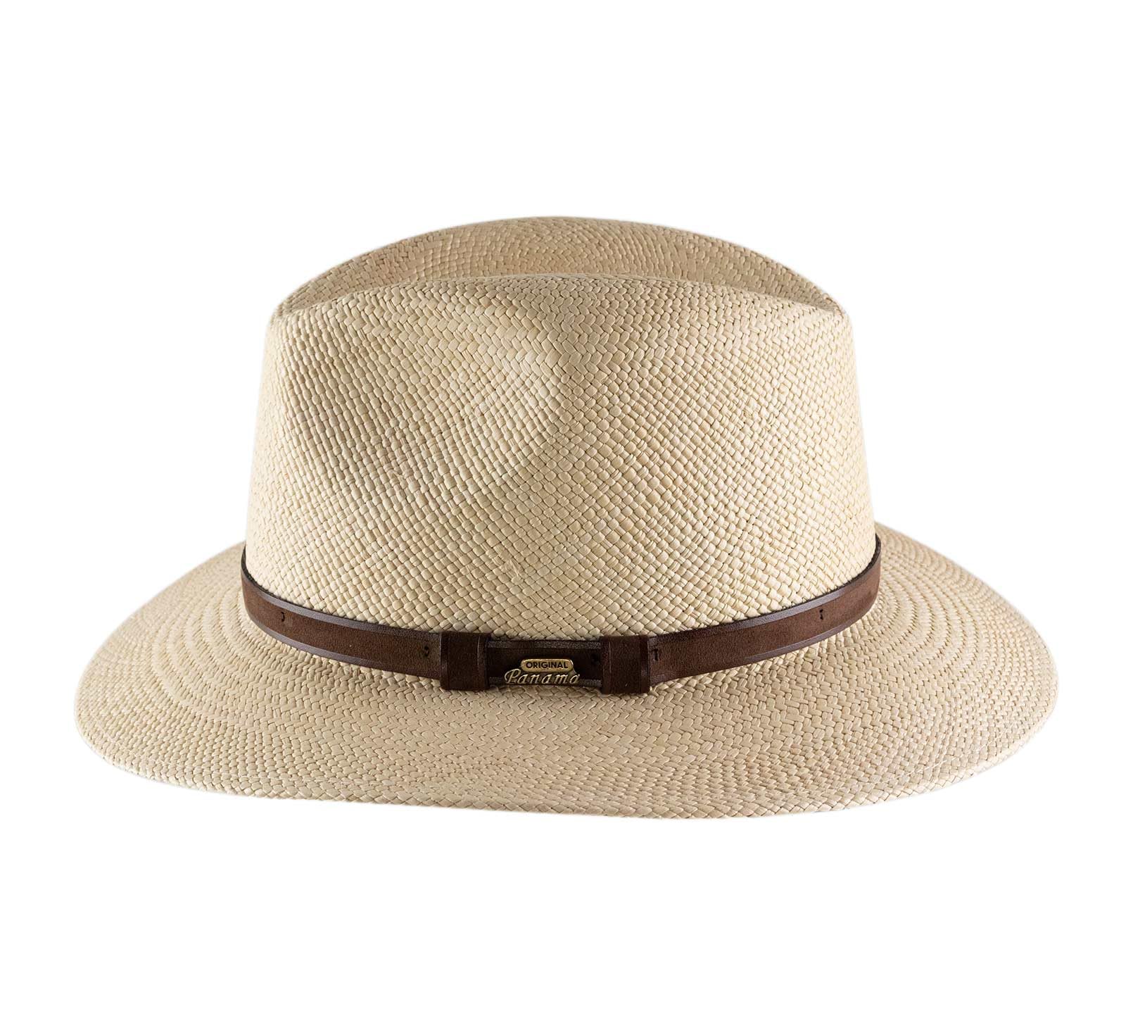 Fedora Hut ausladende Krempe Panama Brisa Belt