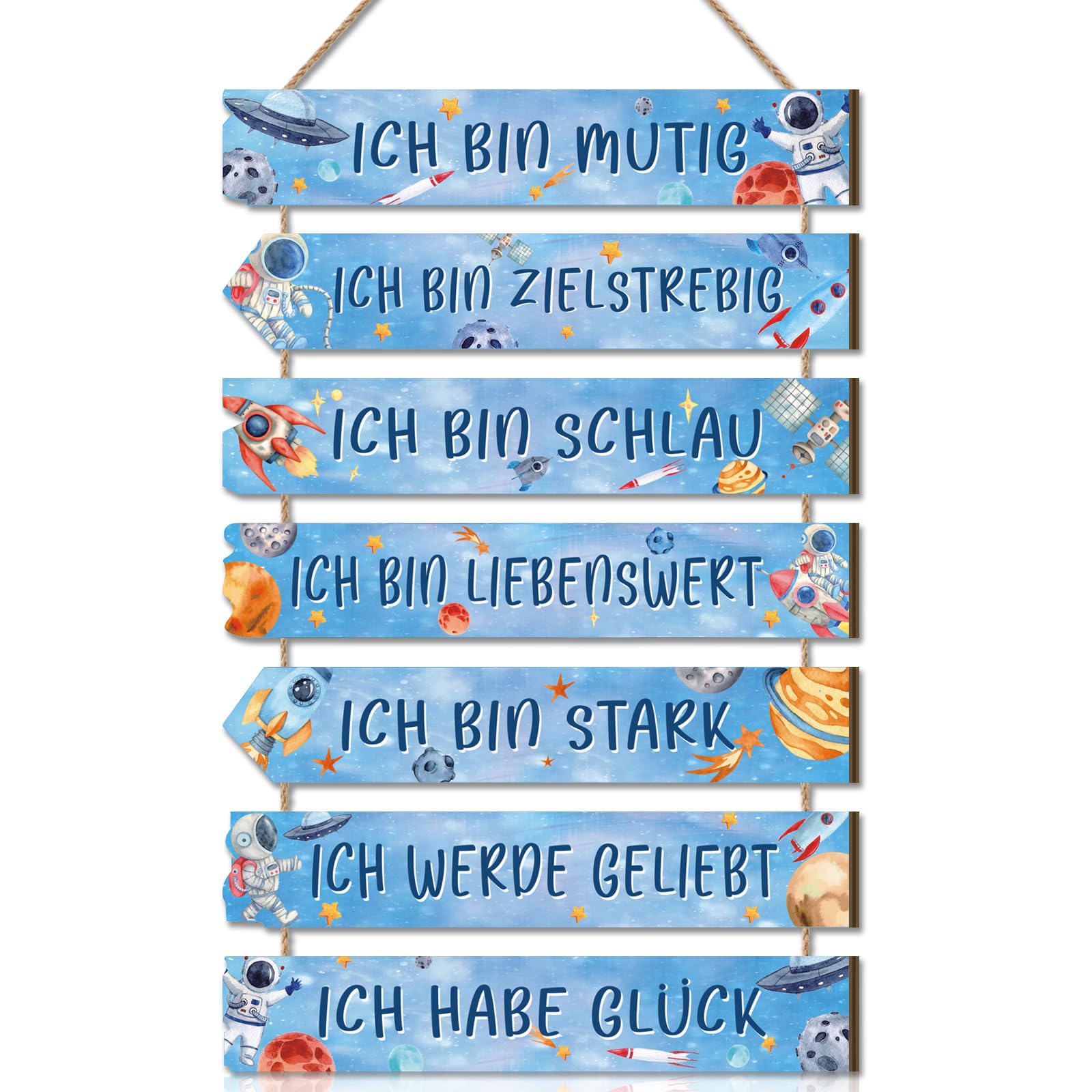 CHDITB Insirierende Wanddeko Wandbild, Motivierende Familienregeln Lebenseinstellung,Schild Familie,Glaube an Dich, Sei Immer Du Bist, Plankenschild Familienschild Deko,Wandekoration Geschenk