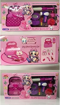 Oyuncak Makyaj G zellik Beauty Set,  antal , 3+ Ya , Sa  Kurutma Makinesi, Sa  F r as , Tarak, Ayna, Ruj, Far Paleti, Parf m