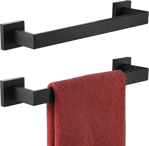 Vista 18 de KOKOSIRI Toallero individual de 36 pulgadas, soporte para toallas de cocina de baño, toallero de acero inoxidable SUS304 montado en la pared, níquel