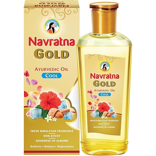 Navratna Gold Almond Cool Oil 500ml