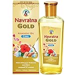 Navratna Gold Ayurvedic Cool Oil | Goodness of Almonds | Non-Sticky and Fresh Lily Fragrance | 500ml