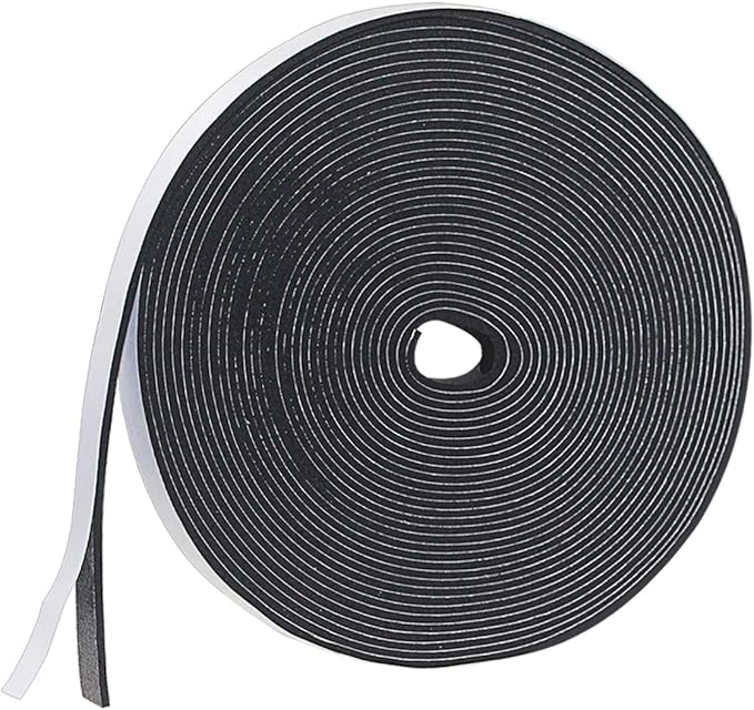 Foam Insulation Tape Self Adhesive, 12mm(W) X3mm(T) X15M(L) Weather