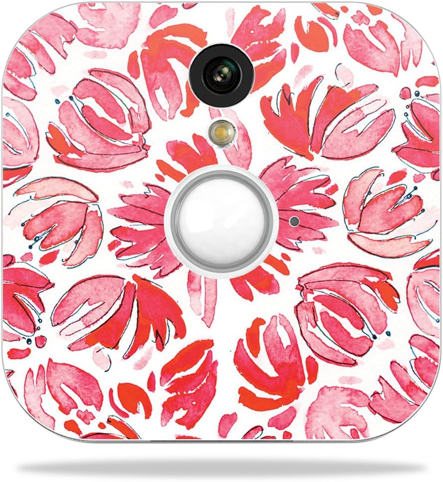 MightySkins Skin Compatible with Blink Home Security Camera - Red Petals | Protective, Durable, and Unique Vinyl Decal wrap Cover | Easy to Apply, Remove, and Change Styles | Made in The USA