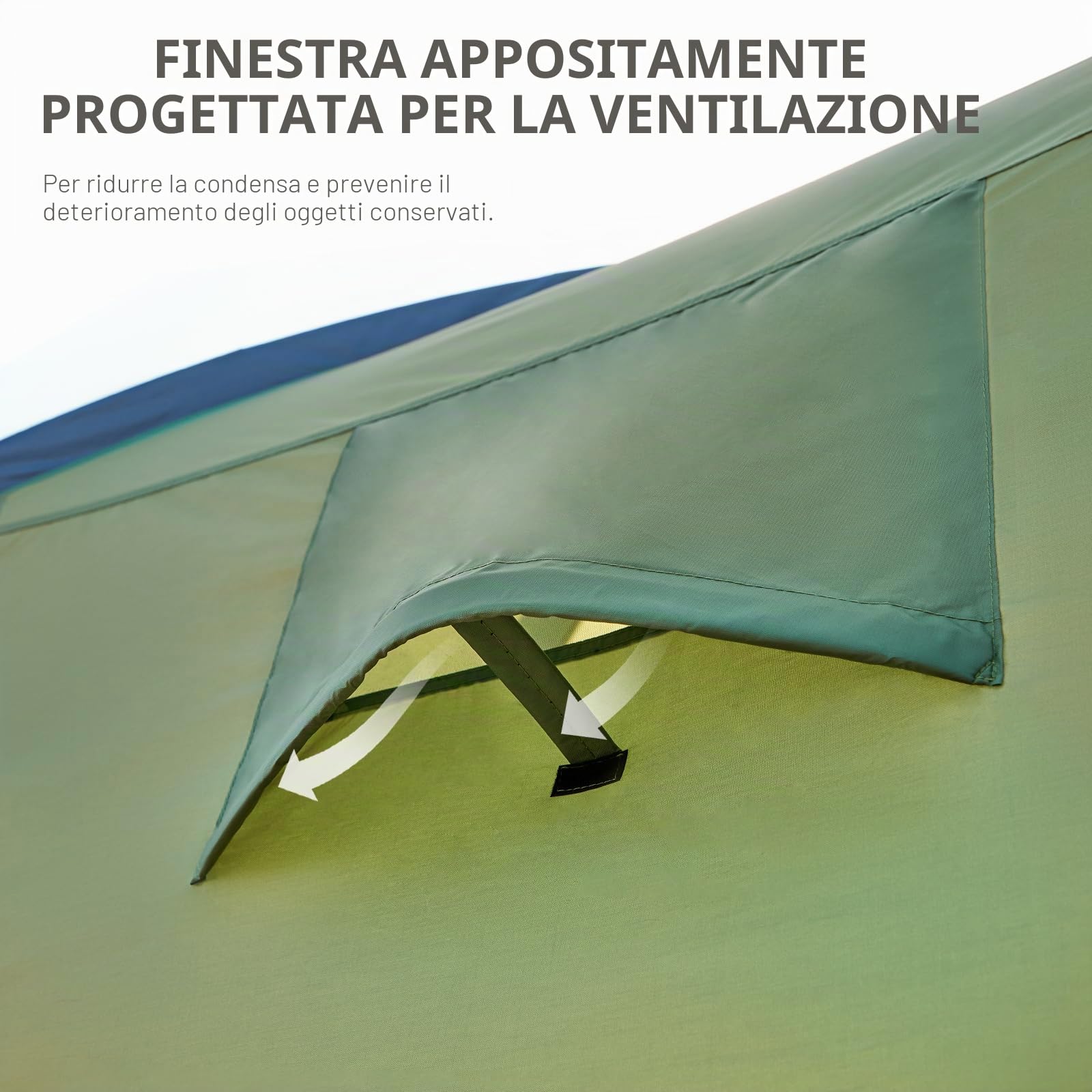 EVER ADVANCED Tenda portaoggetti per biciclette, per esterni, per bicicletta, moto, impermeabile e resistente alle intemperie, copertura per attrezzi da giardino, verde