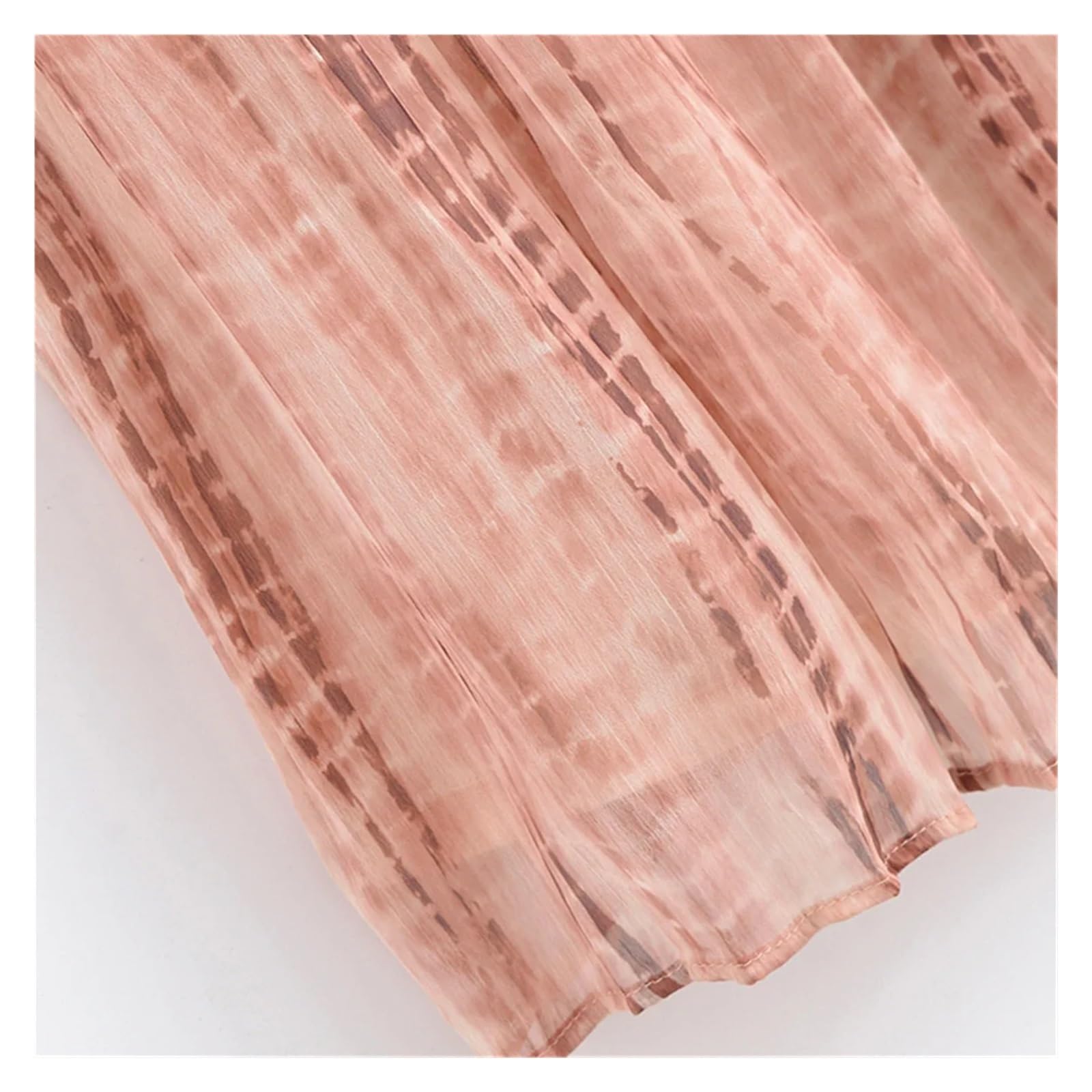 Fond De Robe Femme Robe à bretelles for femme, décontractée et élégante, avec col tie-dye décoration d'anneaux