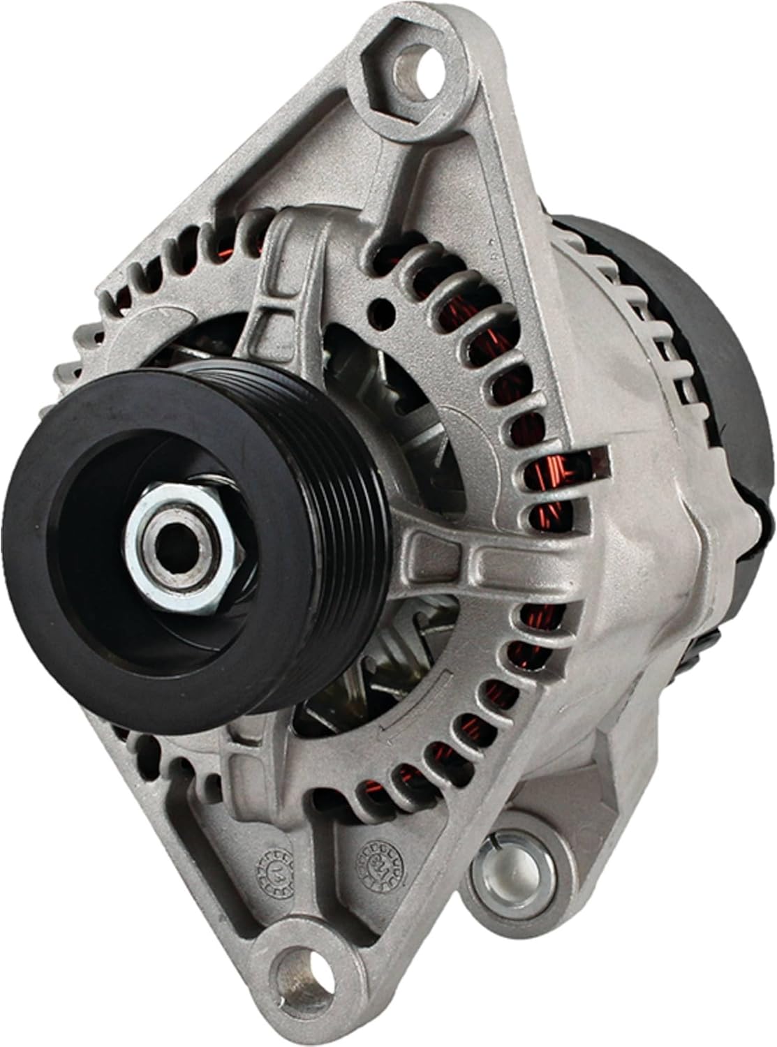 DB Electrical New Alternator Compatible with/Replacement for CASE JX70U 02-On 63321822, 63321744, 500364130, 12582 85Amp Internal Fan Type Solid Pulley Type Internal Regulator CW Rotation 12V