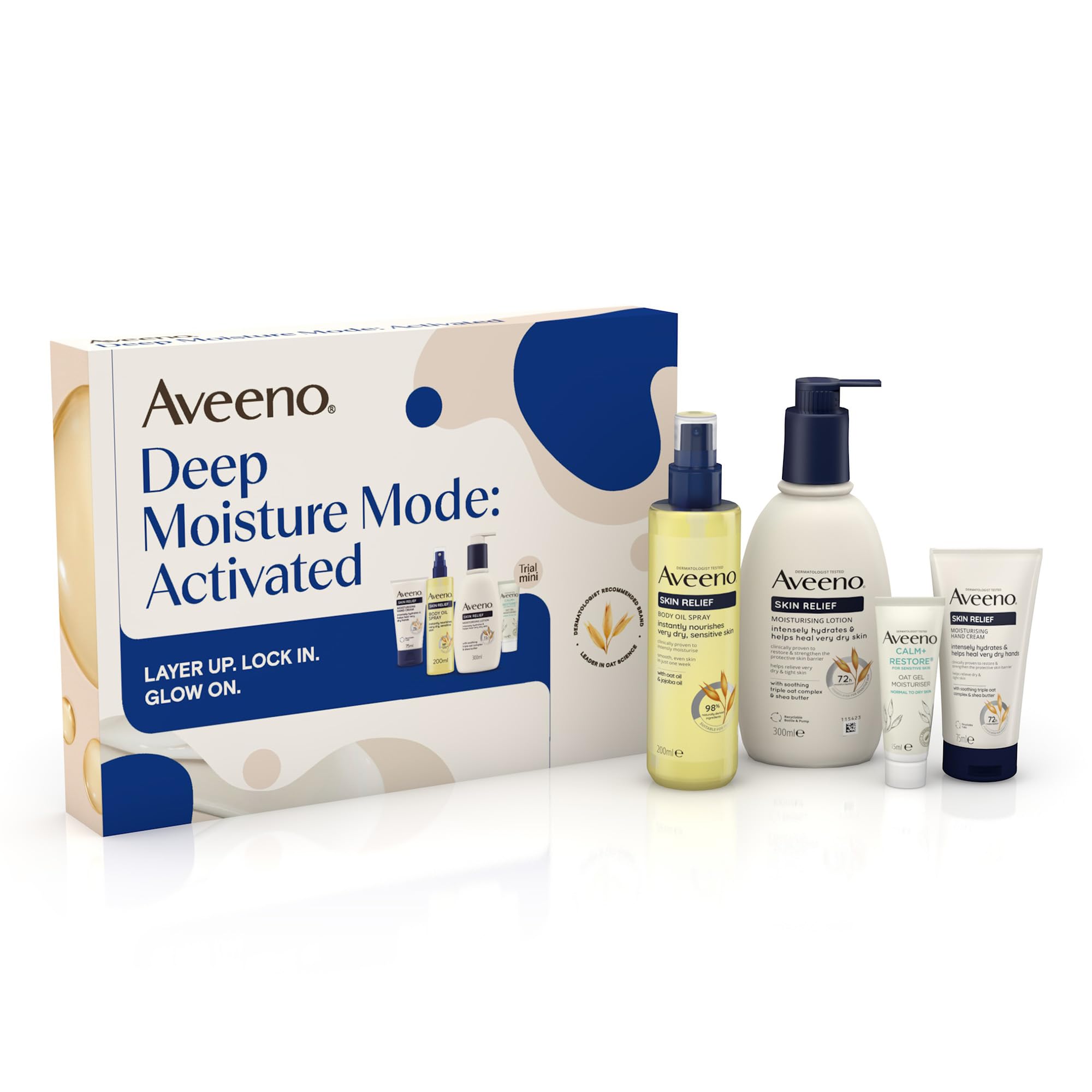 Aveeno Deep Moisture Mode: Activated Gift Set for Very Dry & Sensitive Skin