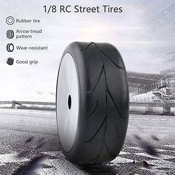1/8 バギー用 タイヤ&ホイール&インナー 1台分セット Amazon.co.jp: Rchobbytop 1:8 RCバギータイヤ & ホイール