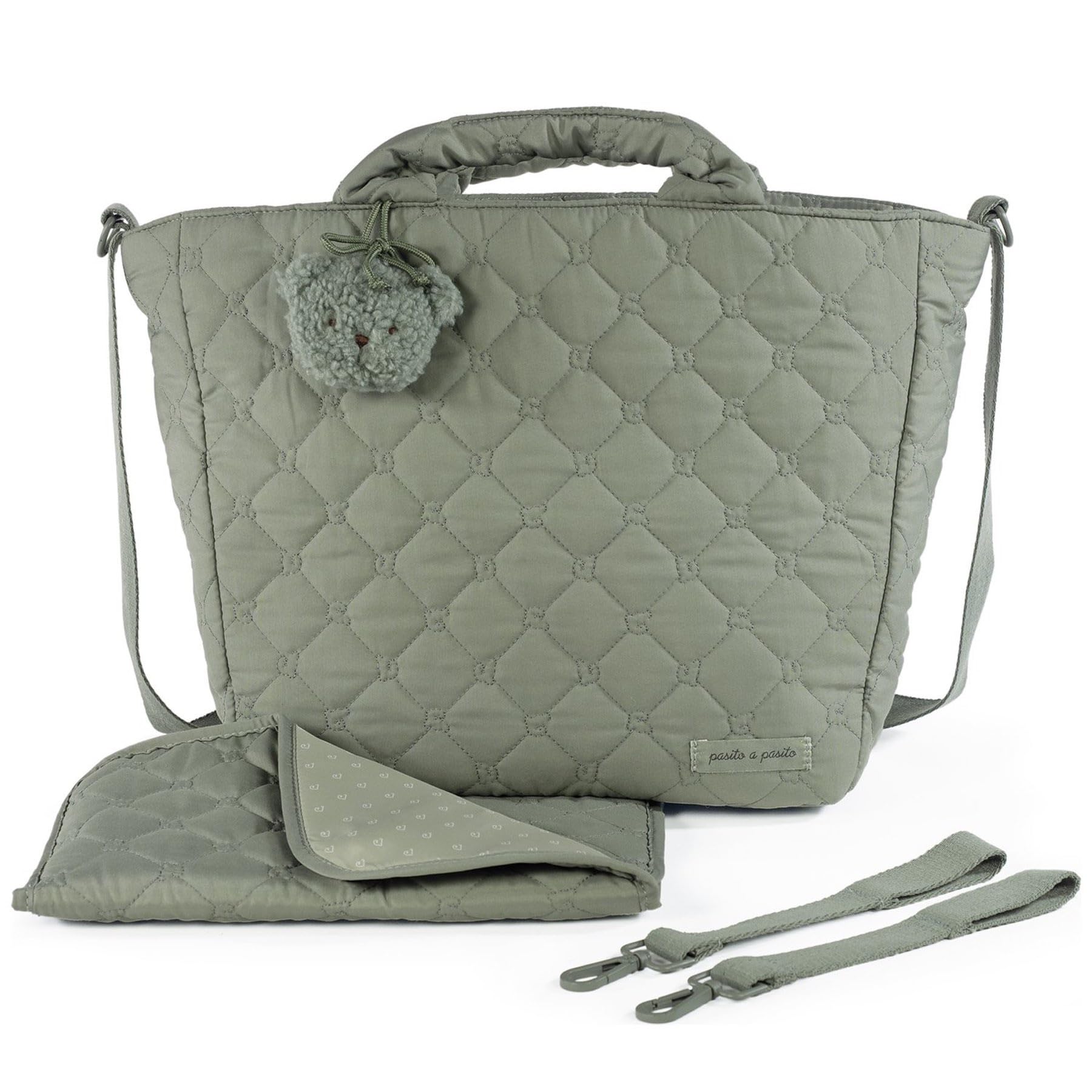 Pasito a pasito - Borsa cestino Paddington Verde