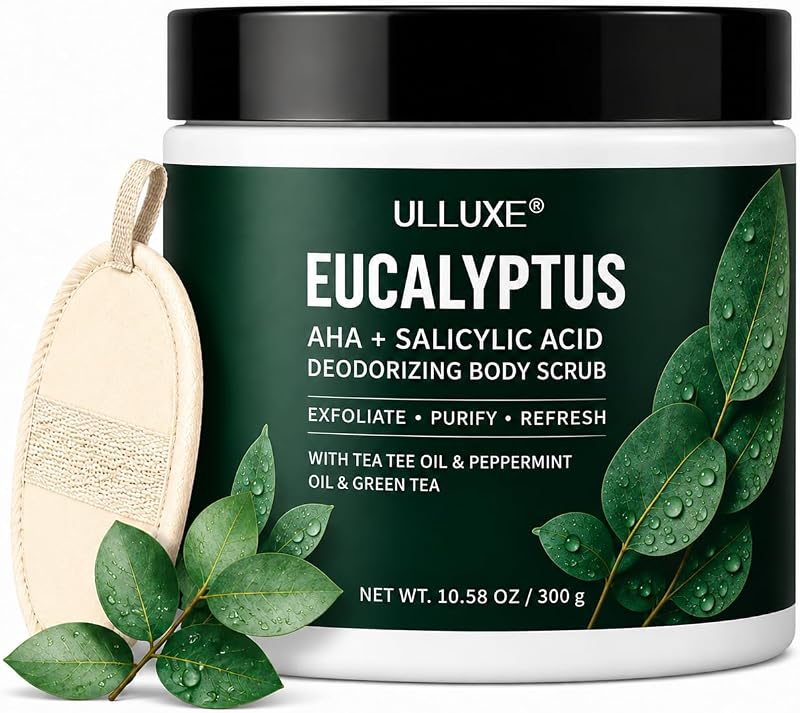 ulluxe Esfoliante Corporal com Eucalipto, AHA e Ácido Salicílico