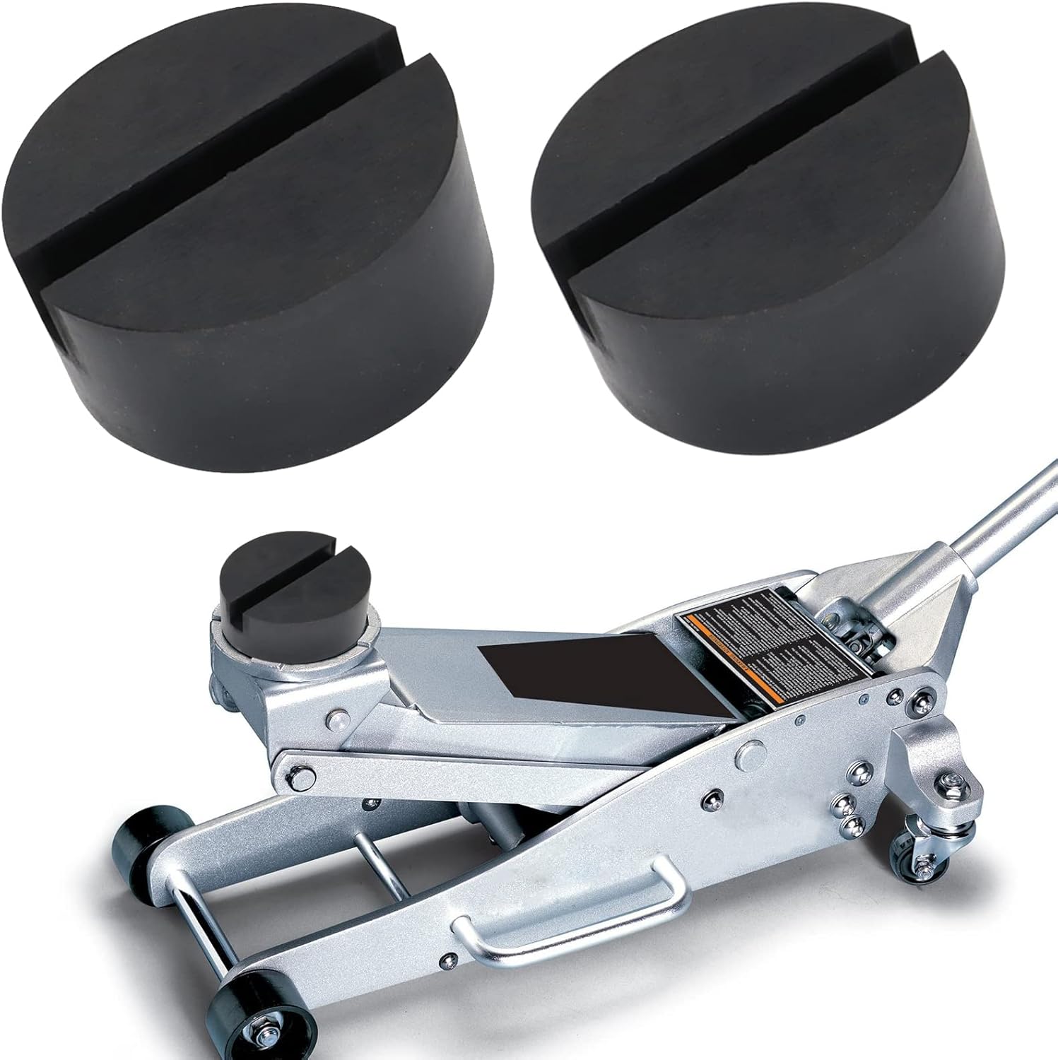 AUTOXBERT Universal Rubber Jack Pad Support Pinch Weld Slotted Floor Frame Rail Adapter Car Removal Repair Tool for VW KIA Ford Renault