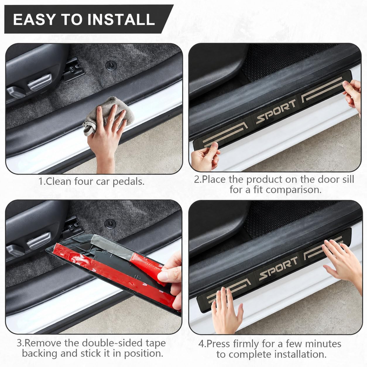 Protection Seuil de Porte pour Chrysler Pacifica 2016-2020