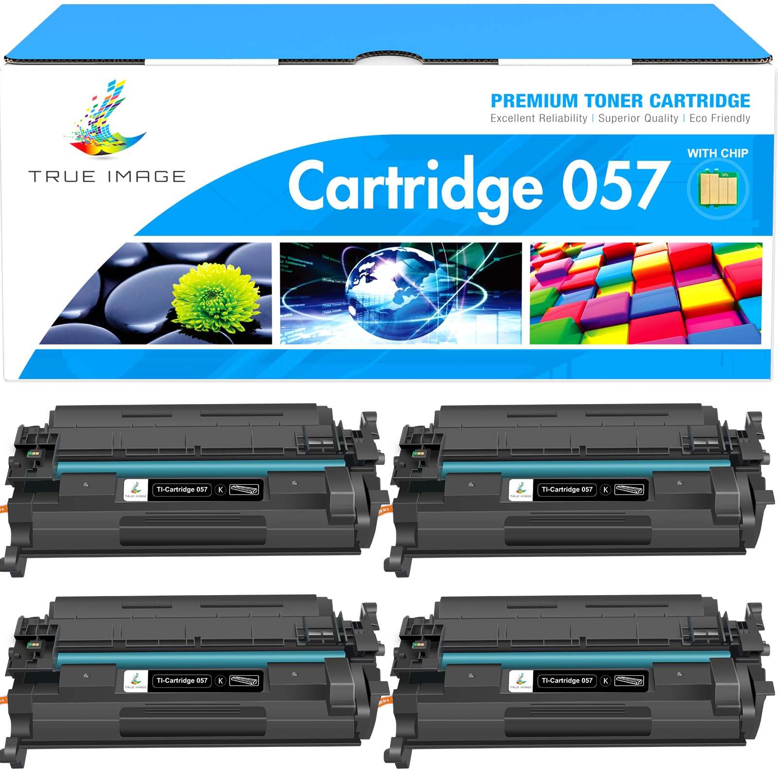 Amazon.co.jp: 057トナーカートリッジ 4個パック Canon 057 057H