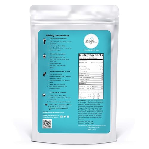 Miniatura 4 de Angel Specialty Products - Frappe instantáneo, batido, mezcla de bebidas de chocolate caliente (3 libras)
