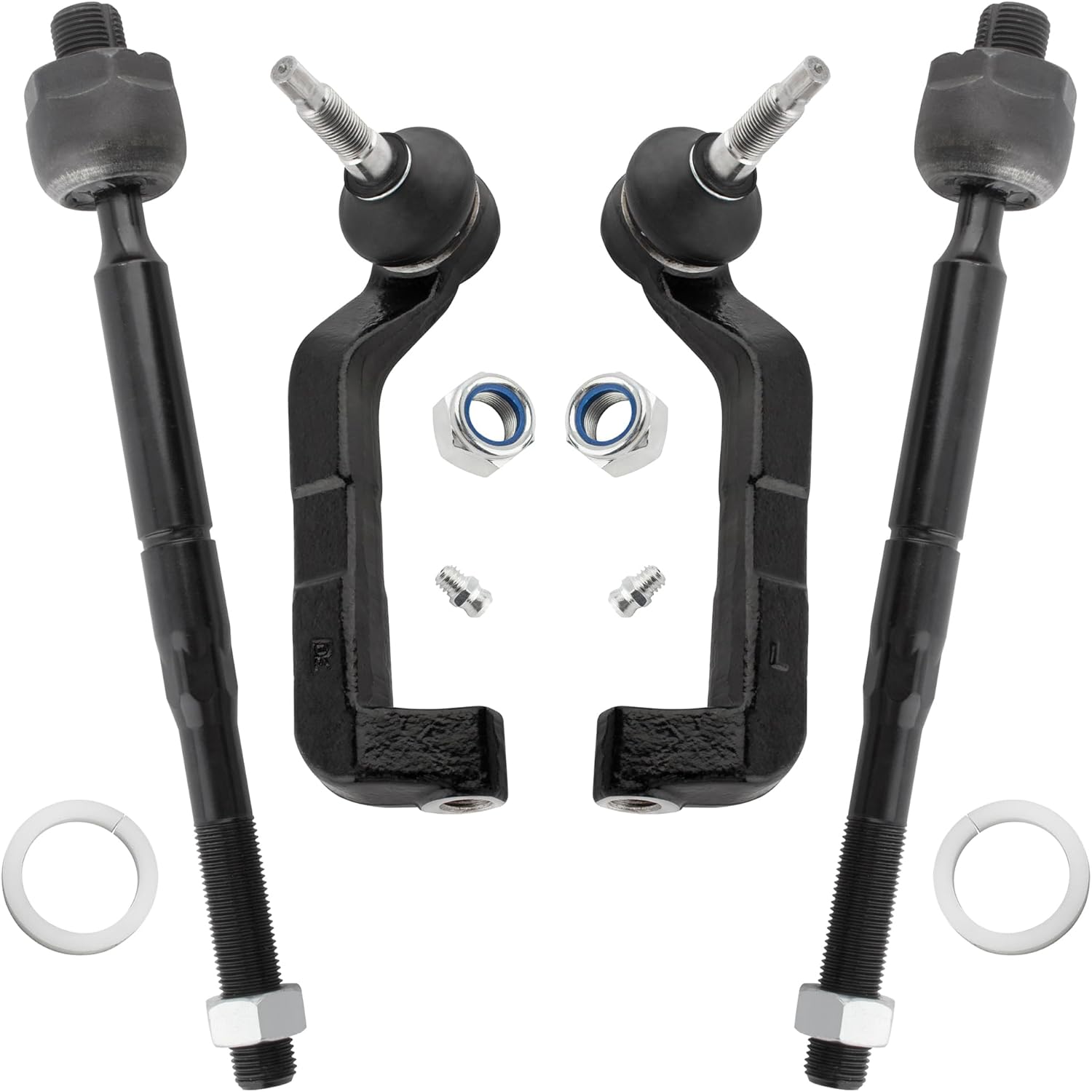 4PCS Front Inner Outer Tie Rod End Kit EV800432 ES800431 ES800430 Fits 2005-2010 for Chrysler 300 AWD 3.5L 2005-2010 300 AWD 5.7L 2005-2008 for Dodge Magnum AWD 2007-2010 for Dodge Charger AWD