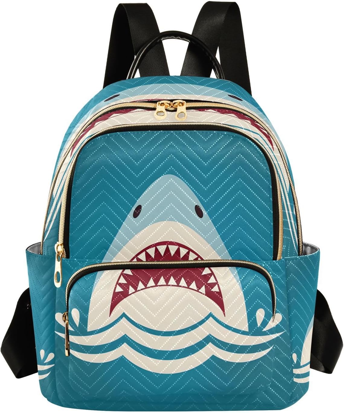 senya Fashion Backpack Mini Backpack Purse Casual Daily Backpack Shark Tooth for Travel for College Work