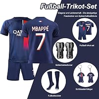 Czzovos Gyerek Focimez Szett 7-es Számmal - Férfi Futballmez Póló Nadrág Zokni Térdvédő Gyerekeknek 5