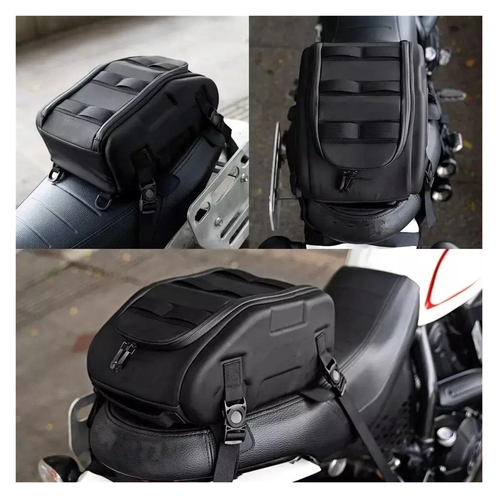 Moto Borsa Telaio Borsa Multifunzionale Serbatoio Carburante Star Field Knight Motocross Sedile Posteriore Magnete Moto Bauletto Laterale Motore Anteriore Olio(Tail-Tank Bag)