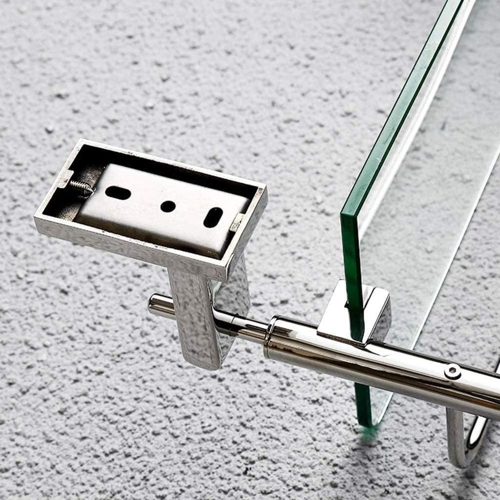 2 Layer Bathroom Rack Organizer Shelf Stainless Steel Storage Shower Room Partition