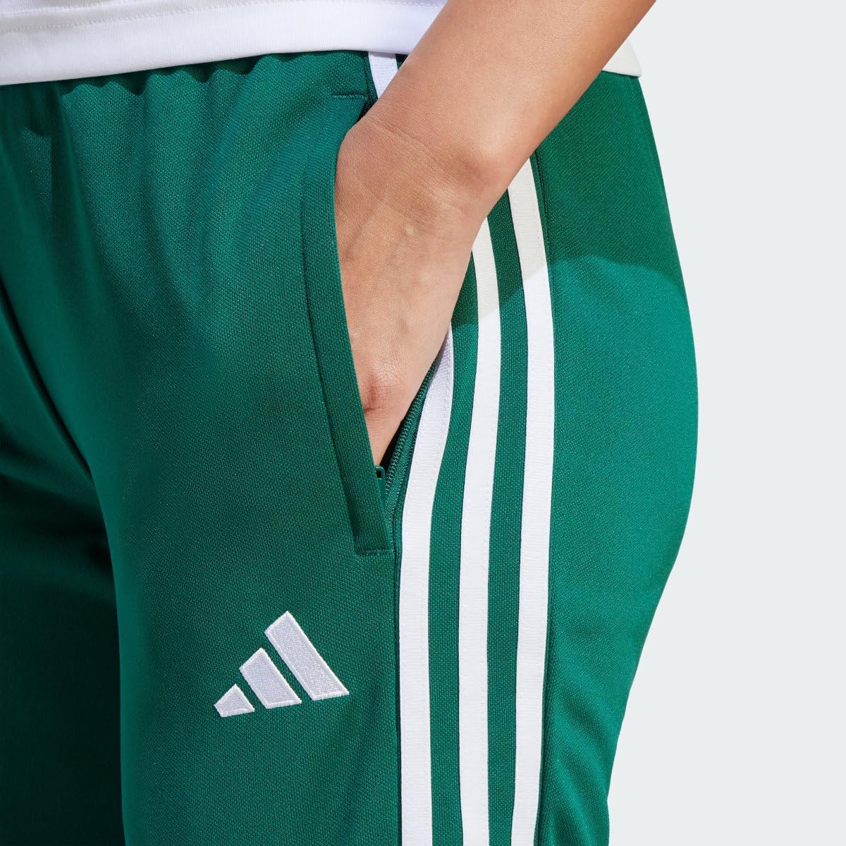 adidas Originals Women's TIRO Pants, Collegiate Green/White, Medium - Image 2