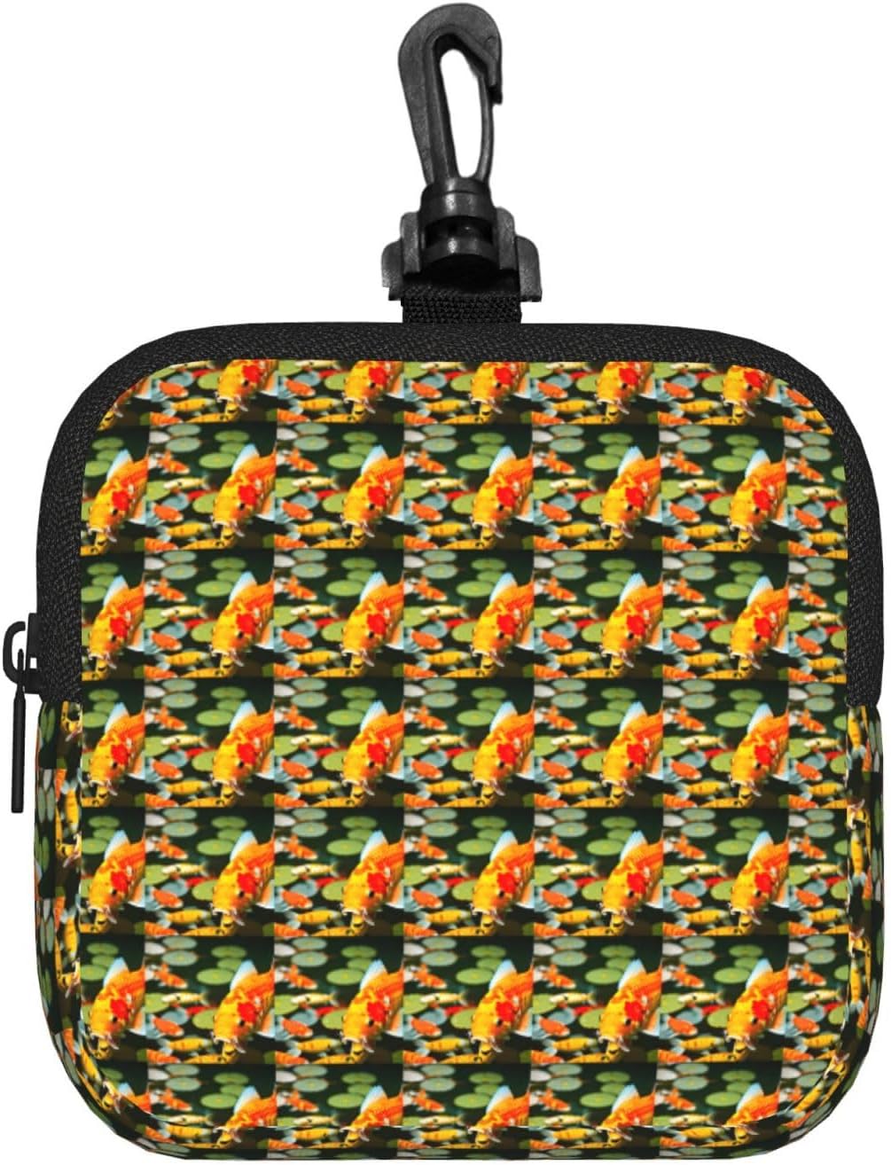 Japanese Pretty Koi Fish Print Versatile Square Storage Bag Travel Organizer Pouch Toiletry Home Office Gift