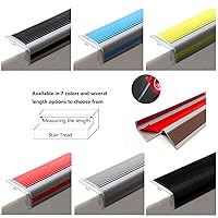 Vista 9 de LeongLzt Protector de Borde de Escalera en Forma de L de Vinilo Ribeteado de Escalera Autoadhesivo de Goma Moldura de Nariz de Escalera, Banda