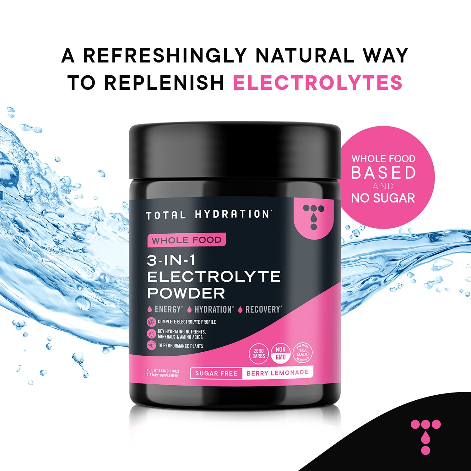 Total Hydration 3in1 Electrolyte Powder Sugar Free Low Carb