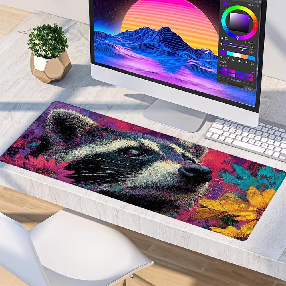 Podkładka pod mysz 80 x 40 x 0,30 cm podkładka pod mysz szop pracz C-1R37I