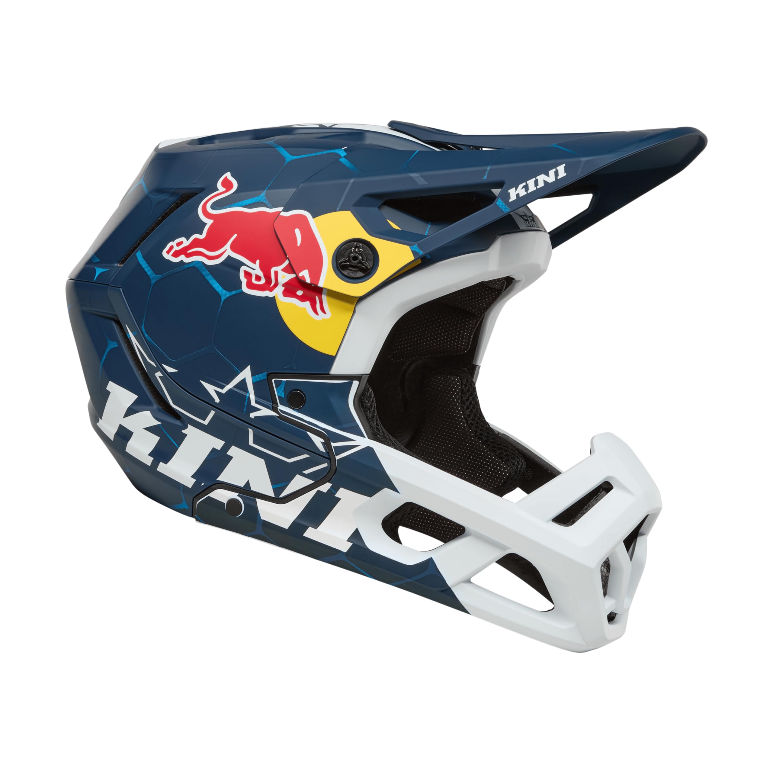 EC Kini Red Bull 1.0 - Casque de VTT (taille L, 59/60 cm), couleur bleu et blanc