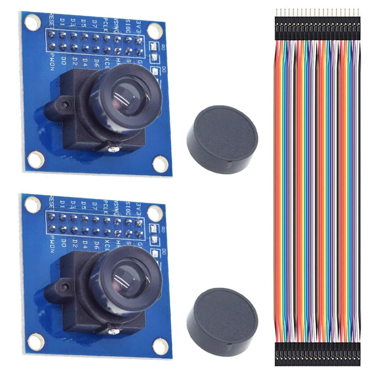 OV7670 VGA CMOS Camera Module 640x480 0.3MP with I2C Interface for Rduino ARM FPGA Projects with Jumper Wires 2-Pack High Sensitivity Low Power Compact Imaging Sensor-picture-15