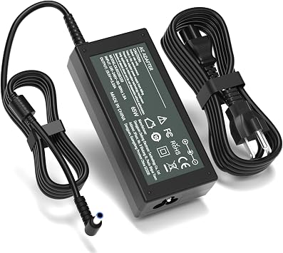 19.5V Power Cord Compatible with HP Monitor M27f M27fw m27fe M24fw M24f M27ha M27fwa M27fq M27fd M24fe m24fwa M22f 527sa 527sf 524sa 524sw 524sf 527sh Blue Tip Adapter
