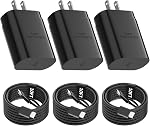 Samsung USB-C Mur de recharge rapide Charger-25W PD Adaptateur chargeur avec câble de type C(6.6ft) pour Samsung Galaxy S26/S26 Ultra/S25/S25 Ultra/S24/S24 Ultra/S24+/S23/S22/Note20