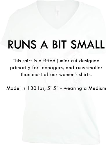 Miniatura 6 de Just a Girl who Loves Horses  Cute Girl Riding Rider V-cuello camiseta de las mujeres jóvenes