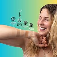 Vista 5 de Sun Zapper Protector solar de óxido de zinc en barra SPF 50+ tono de piel medio, protector solar mineral para cara y cuerpo, protector solar