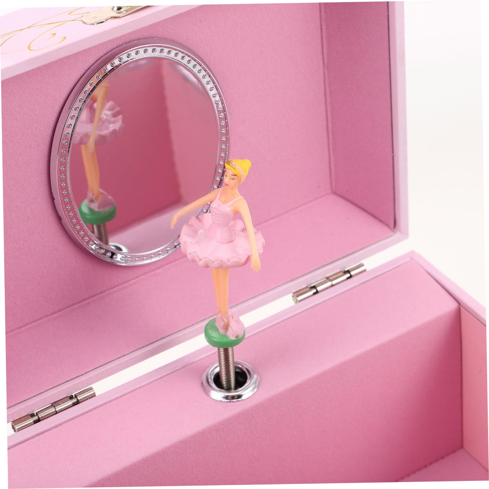 Joyero Musical Ballet para Niña 13 Cm Rosa con Bailarina Giratoria Caja de Música Decorativa Infantil Obsequio Cumpleaños