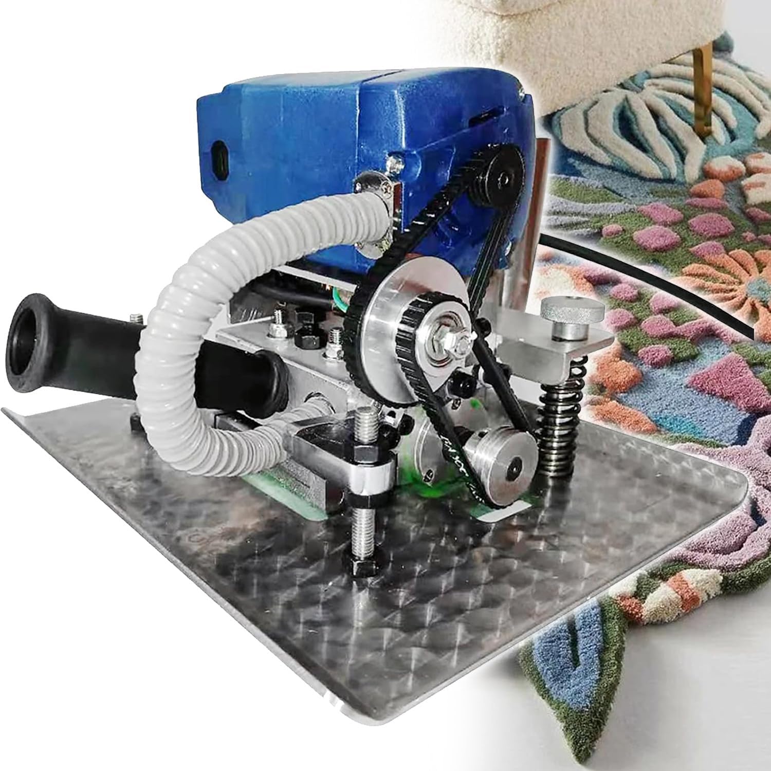 500W Portable Carpet Shearing Machine, Flat Carpet Trimmer for Rug Leveling, Compact 15000RPM Shear Tool for Efficient Carpet Cutting and Trimming