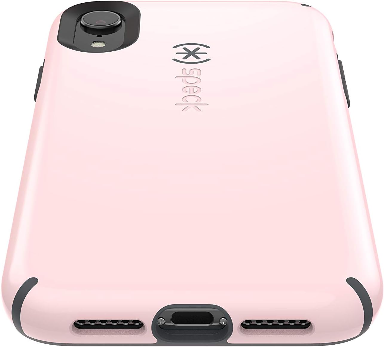 Speck Products CandyShell iPhone XR Case, Quartz Pink/Slate Grey