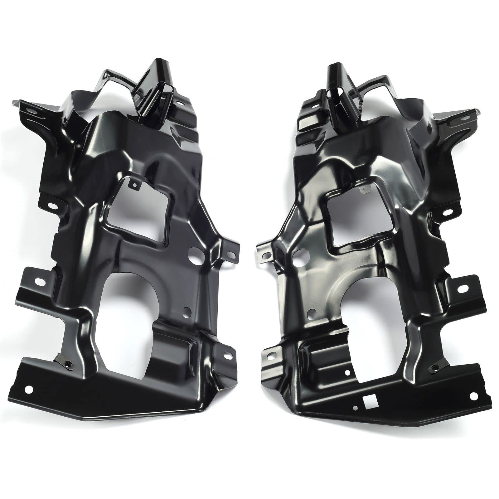 Amazon.com: JEPFHYKE Pair Bumper Support Brackets Front Steel Set  