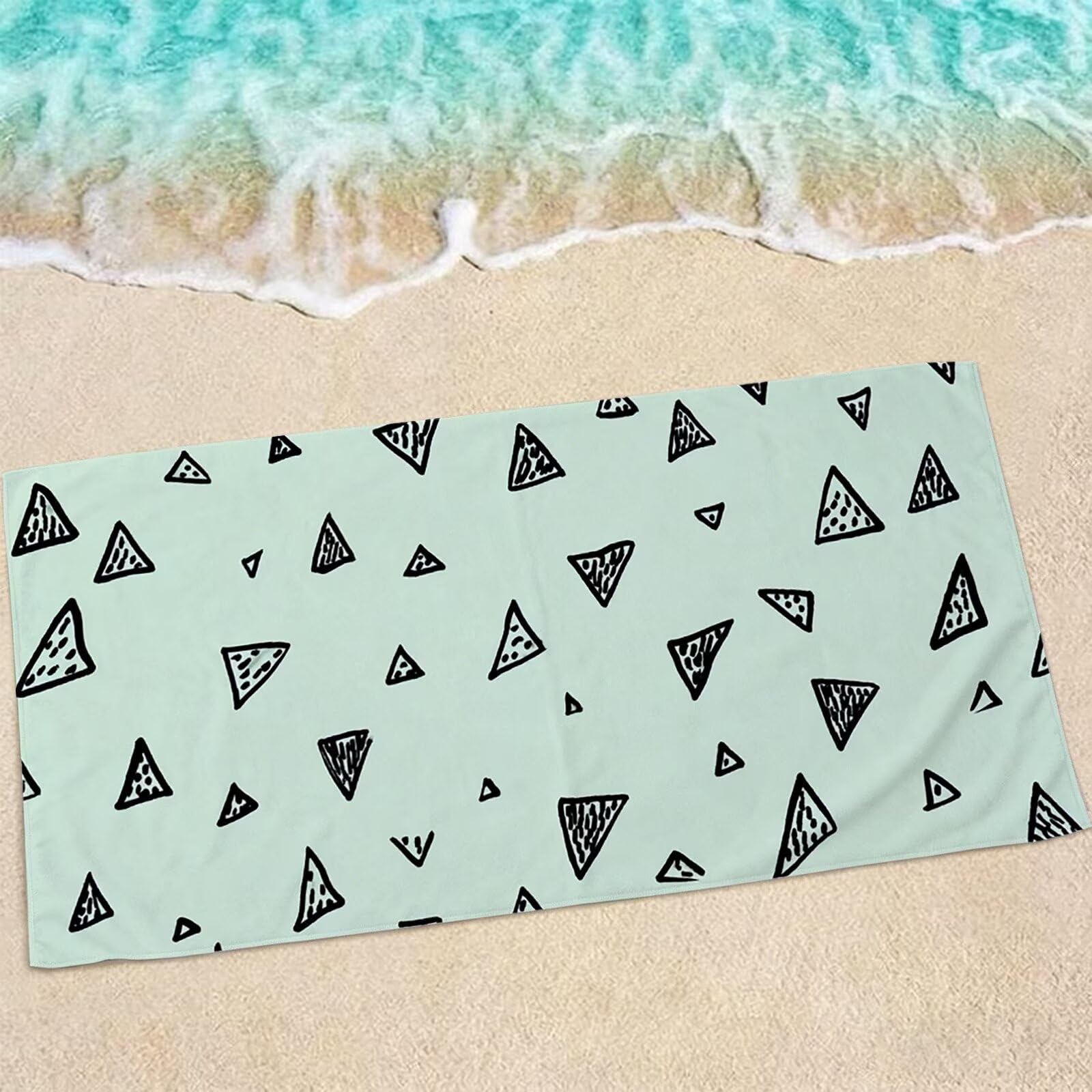 Serviette de bain grande taille 200x100 anti-sable et légère