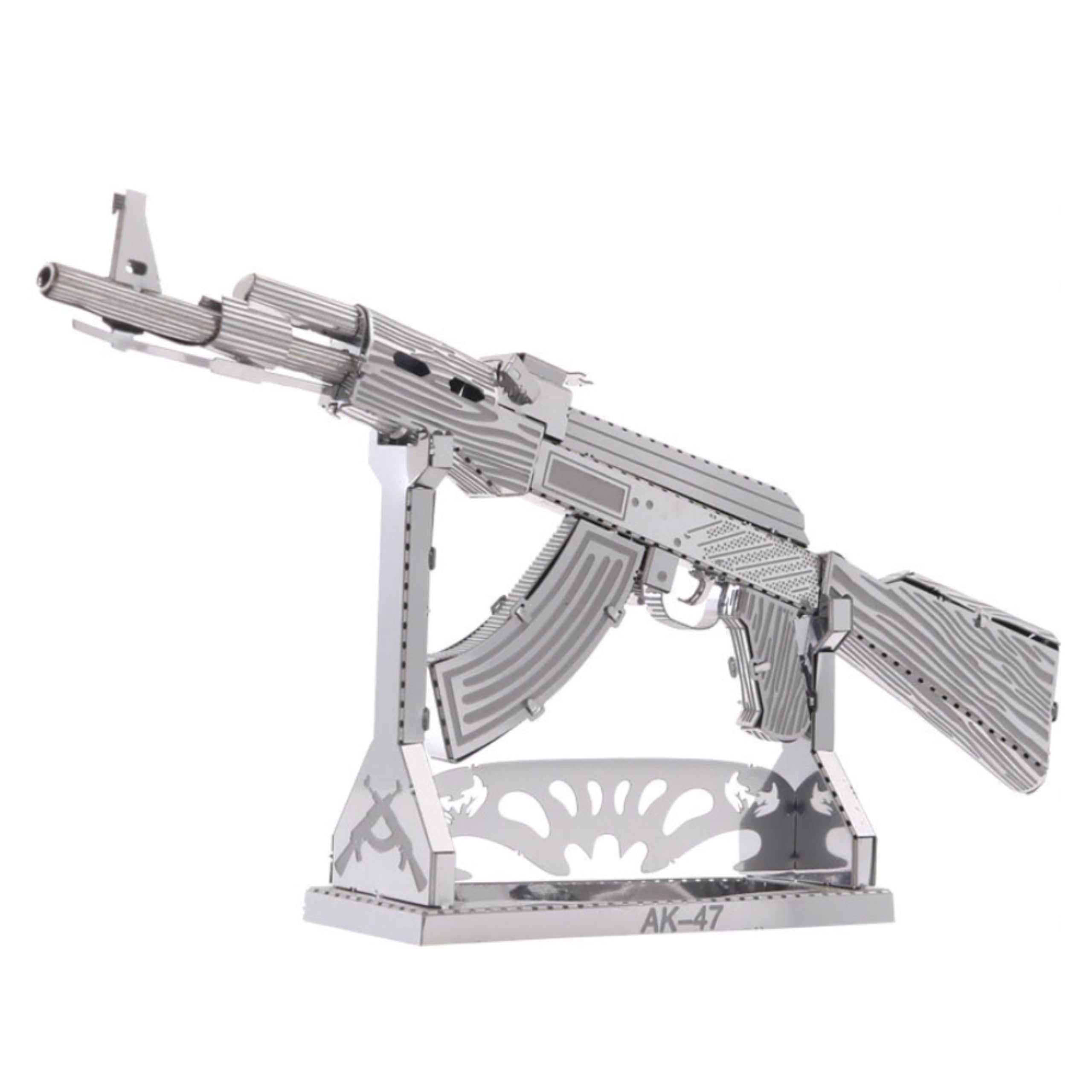 Metal Zone AK47 3D Metal Jigsaw Puzzle Model Kit AK47 Assault Rifle Assemble 3D Metal Puzzle for Adults, 11 x 1.8 x 5.8 cm