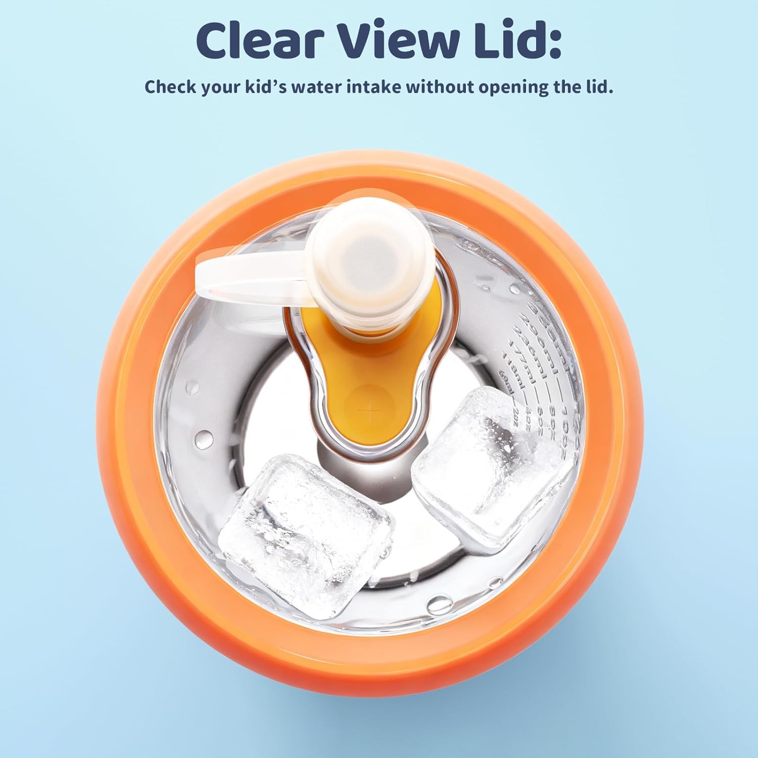 Sursip Toddler Kids Insulated Tumbler with Straw and Lid, 12 oz Vacuum Stainless Steel Sippy Cup Spill Proof with Transparent Visible Lid, BPA Free & Dishwasher Safe - Dinosaur&Unicorn - Image 6