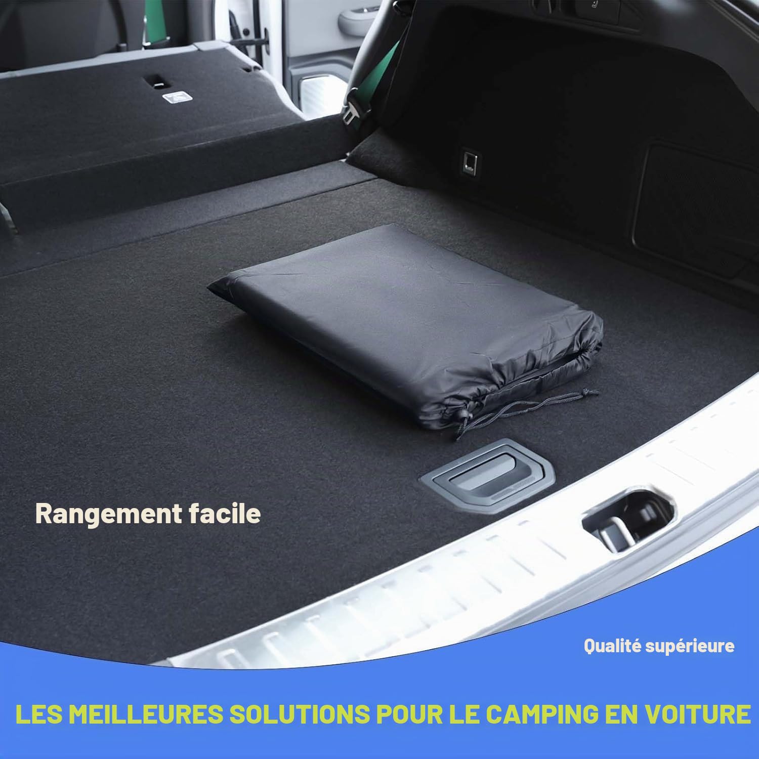 Non-Gonflable Matelas de Voiture pour Renault Clio 5 Door Hatchback 2013-2019, Augmente l'espace de lit, Accessoires de Matelas pour SUV avec Coffre Plat,B-Grey