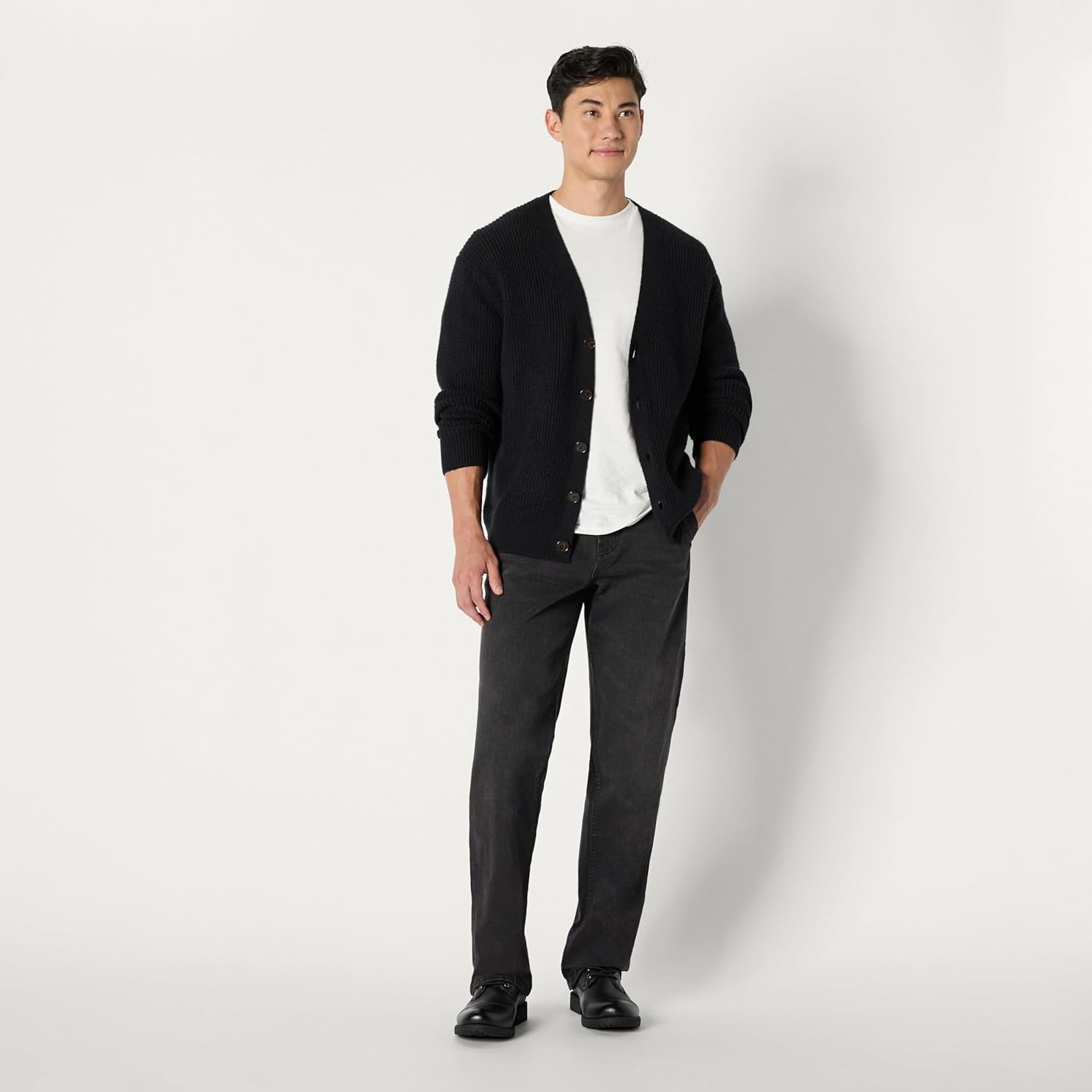 Amazon Essentials Men's Cap Toe Lace Up Combat Boots With Zipper - Image 3