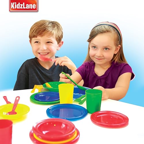 Miniatura 3 de Kidzlane Platos para niños y niños pequeños y ollas y sartenes para niños pequeños