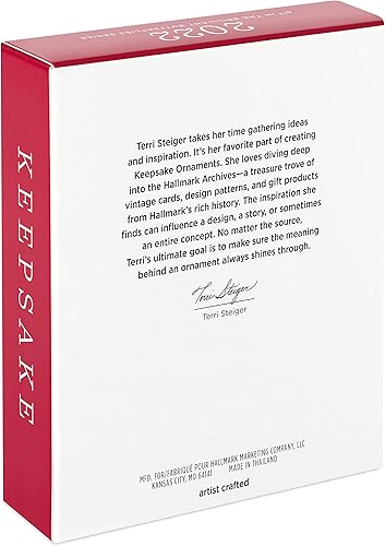 Vista 4 de Hallmark Keepsake Adorno de Navidad, plástico, 2022, mariposas brillantes