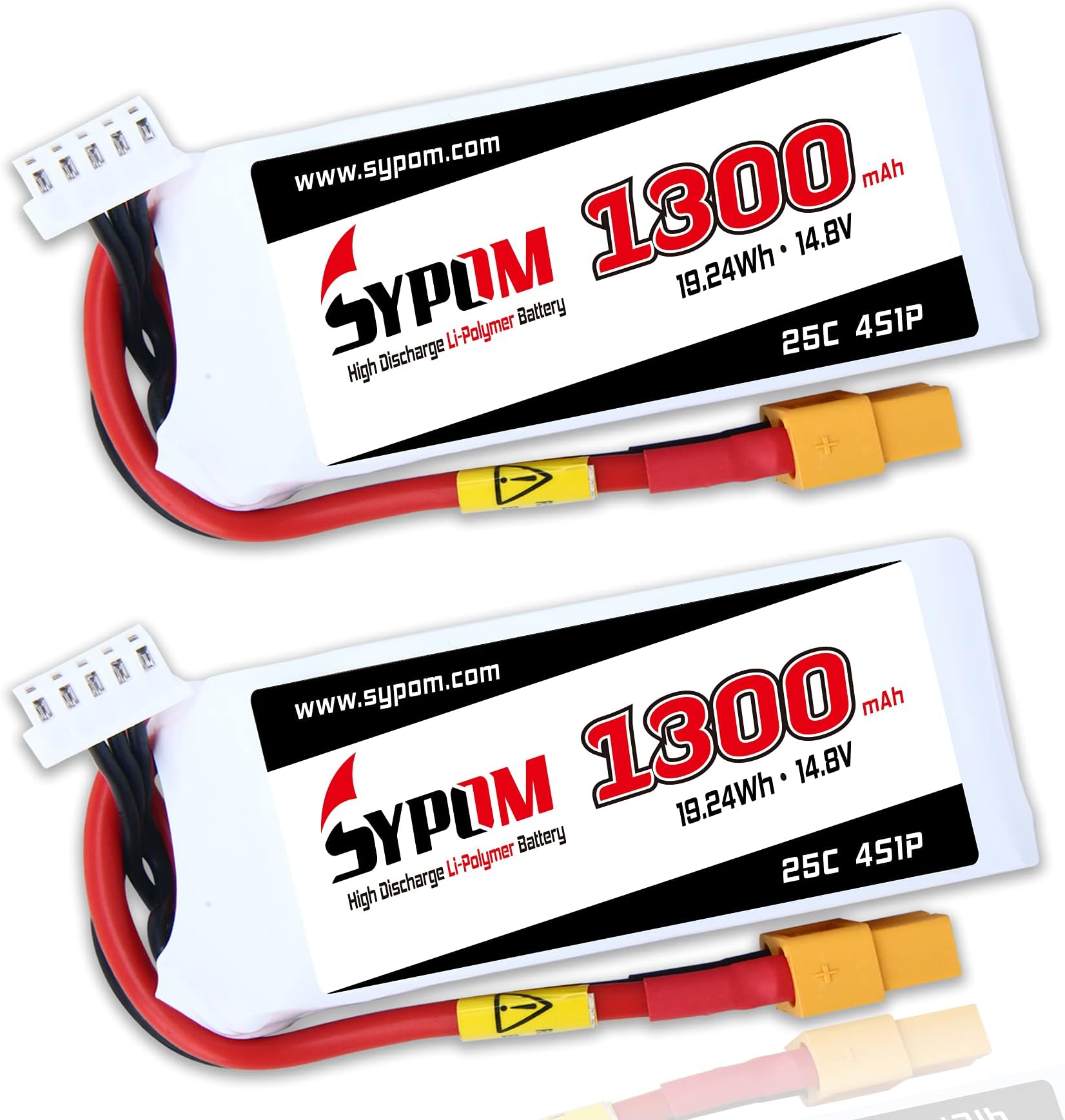 SYPOM LiPo Battery Pack 1000mAh 11.1V 35C 3S with XT60 Plug for FPV Racing