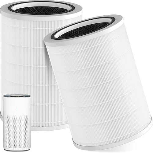 Paquete de 2 filtros de repuesto 12010 compatibles con purificador Clorox para habitaciones grandes de hasta 1500 pies cuadrados, modelo # 11010 y