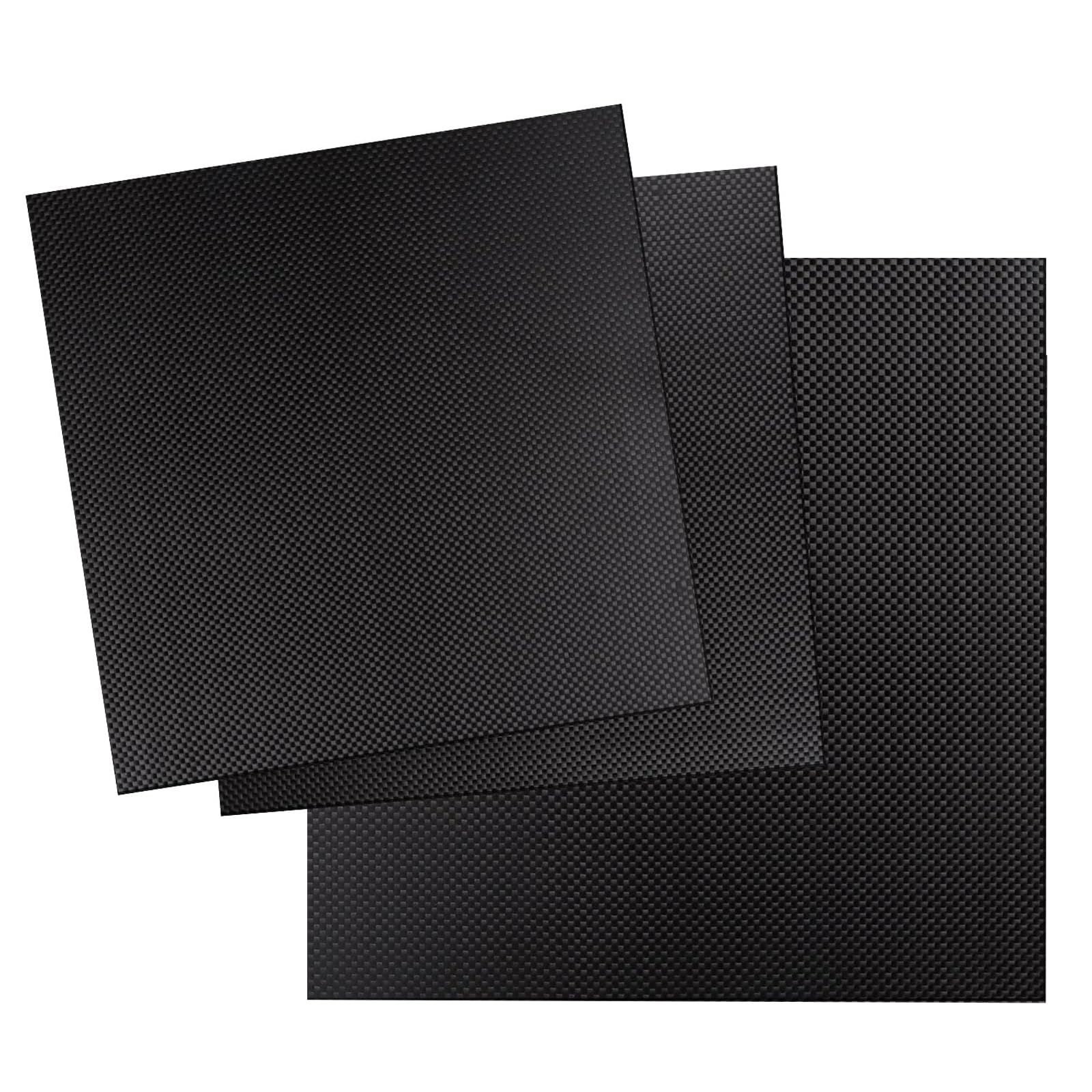 Carbonplatte 200 x 300 x 2 mm – 100% 3K Leinwandbindung Glatte Oberfläche, Hohe Festigkeit und Korrosionsbeständigkeit Kohlefaser Platte für DIY-Modelle, Baureparaturplatten und CNC-bearbeitete Teile