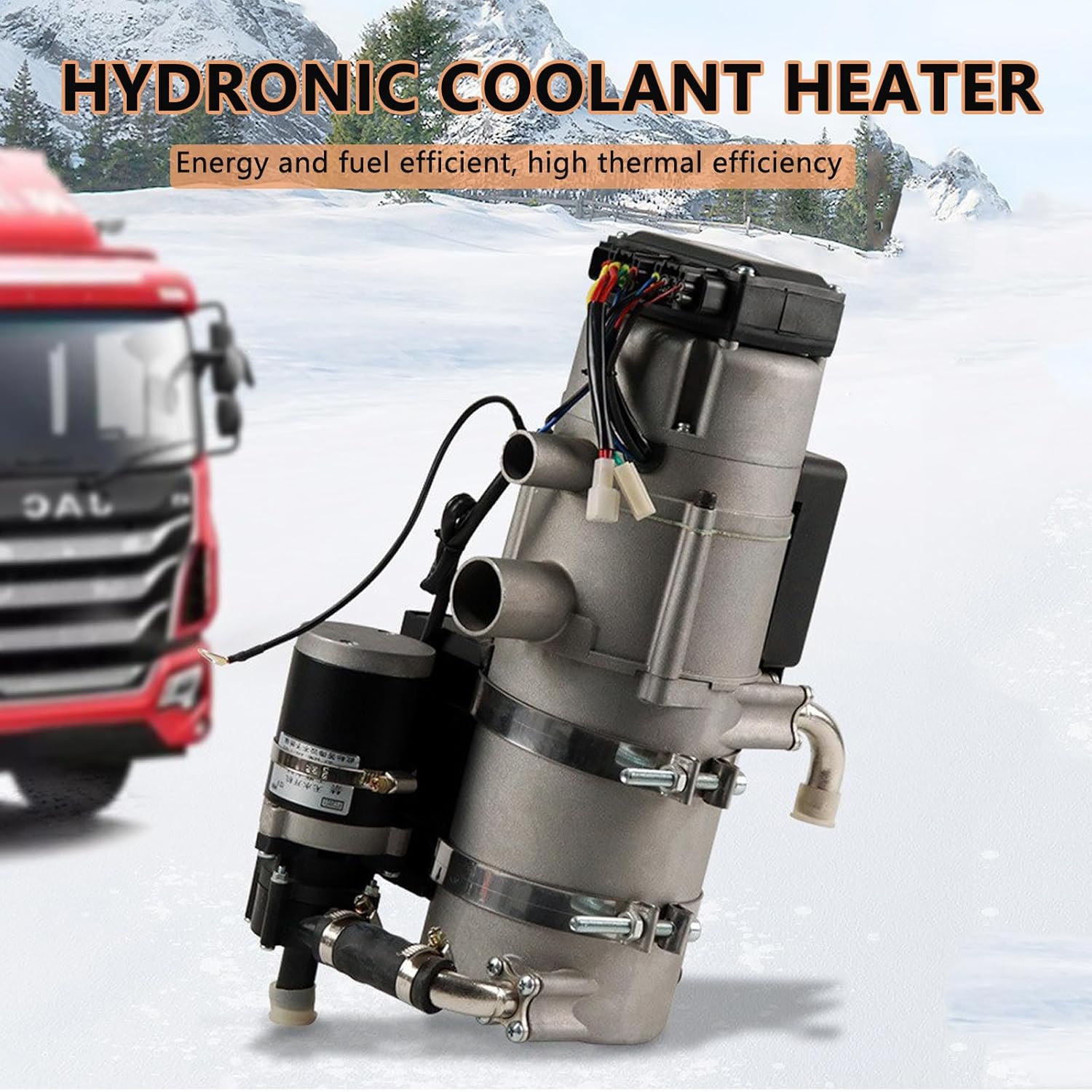 12/24V 10KW Hydronic Heater, Diesel Heater, Stainless Steel Liquid Fuel Heater, Diesel Water Heater for Boat, Caravan, Motorhome,12V